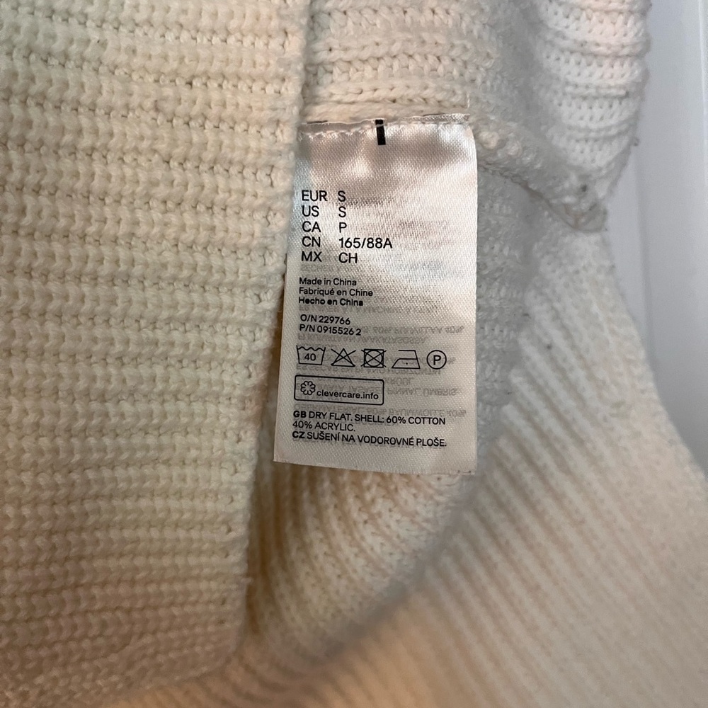 H&M Off-White Ribbed Knit Vest - Picture 4 of 5